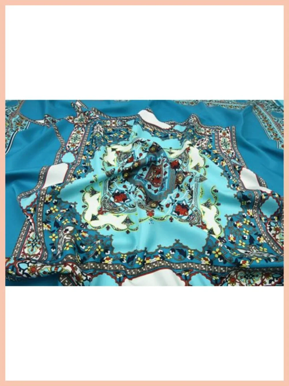 XL 40x40 Satin Square Oversized Fashion Scarf for Women, Hair Wrap, Headband,